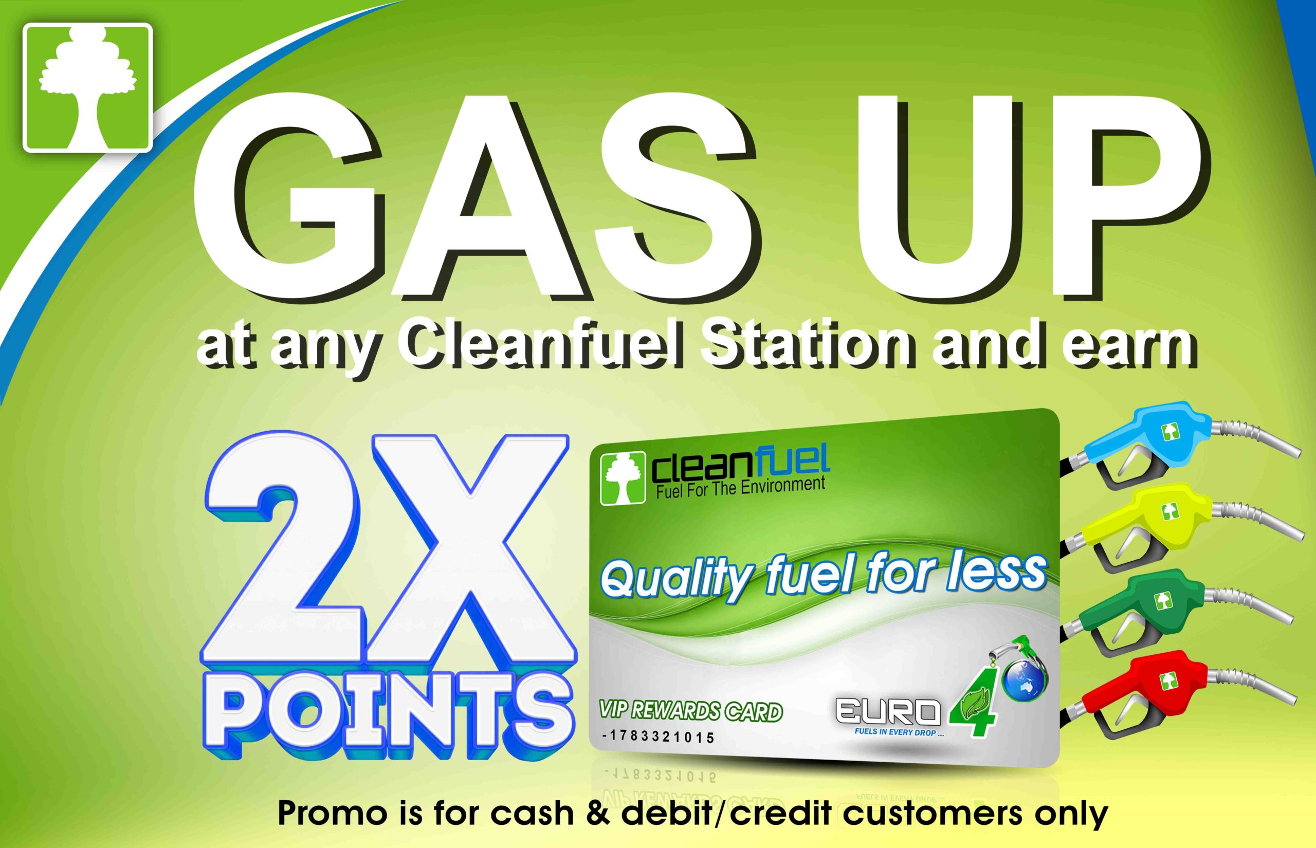 Cleanfuel Double Points is Back! Clean Fuel