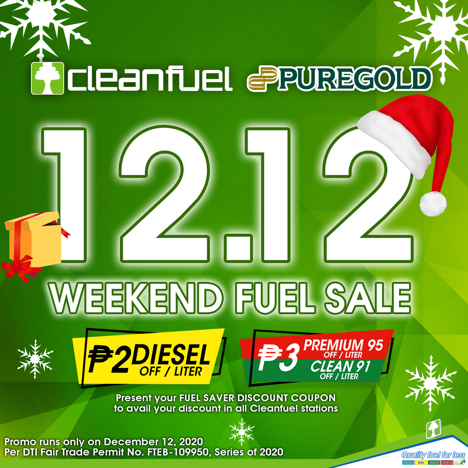 Cleanfuel’s 12.12 Weekend Fuel Sale Promo! Clean Fuel